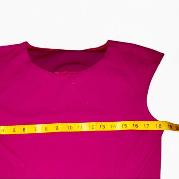 Lululemon Everlux Mesh Back Tennis Dress - Magenta Fit-and-Flare Size 10 - Picture 6 of 8